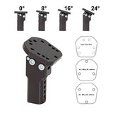 Steering Wheel Hub Aluminum Black Long Adjustable 0-24 °