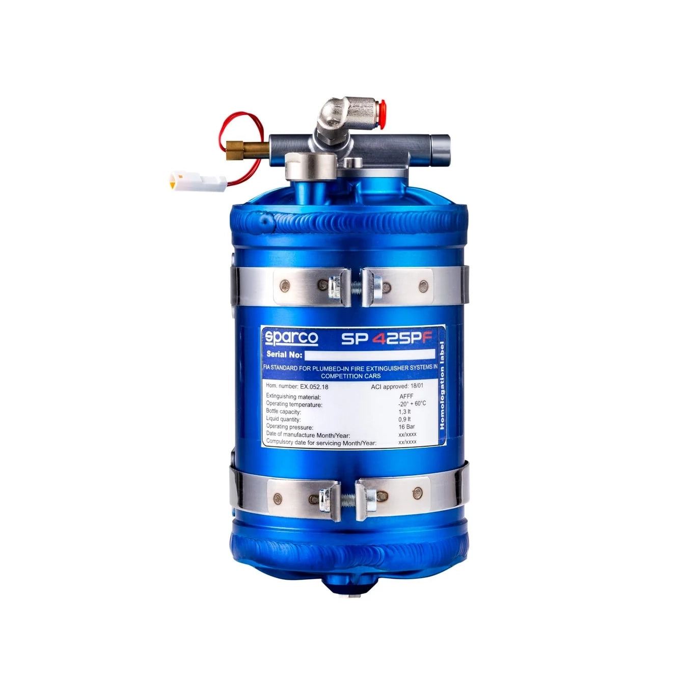 Fire Extinguisher System Formula 1,3L Aluminum Electric