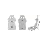 Seat Sparco QRT-R SKY Vinyl fabric