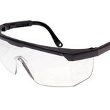 Safety glasses with clear glass