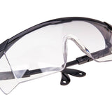 Safety glasses with clear glass