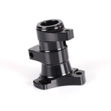 Steering wheel hub tilted
