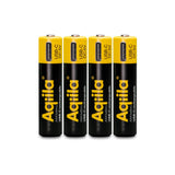 Aqiila Uppladdningsbart USB-C Lithium batteri AAA 1,5V 4-pack