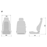 Stol Sparco GT Svart/Vit