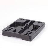 Flat Engine plate adjustable engine mount Aluminium Black