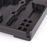 Flat Engine plate adjustable engine mount Aluminium Black