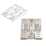 Engine mounting plate adjustable mount aluminium