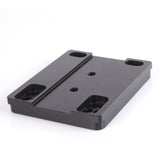 Flat Engine plate adjustable engine mount Aluminium Black
