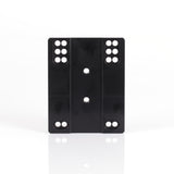 Flat Engine plate adjustable engine mount Aluminium Black
