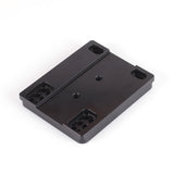 Flat Engine plate adjustable engine mount Aluminium Black