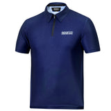 Polo Zip Sparco Blue