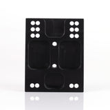 Engine mounting plate adjustable mount aluminium Black