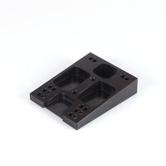 Engine mounting plate adjustable mount aluminium Black