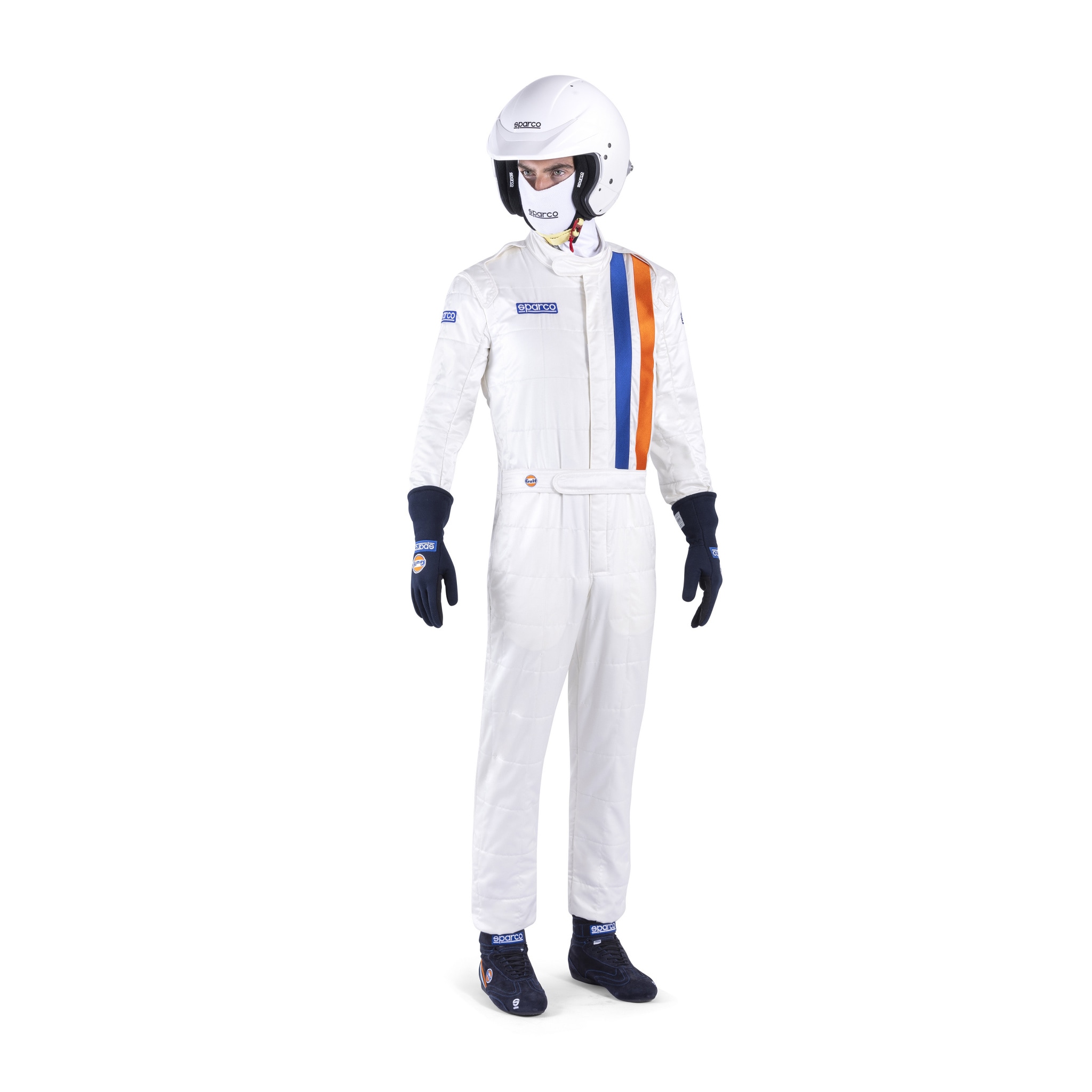 Racing Suit Sparco Gulf Replica White