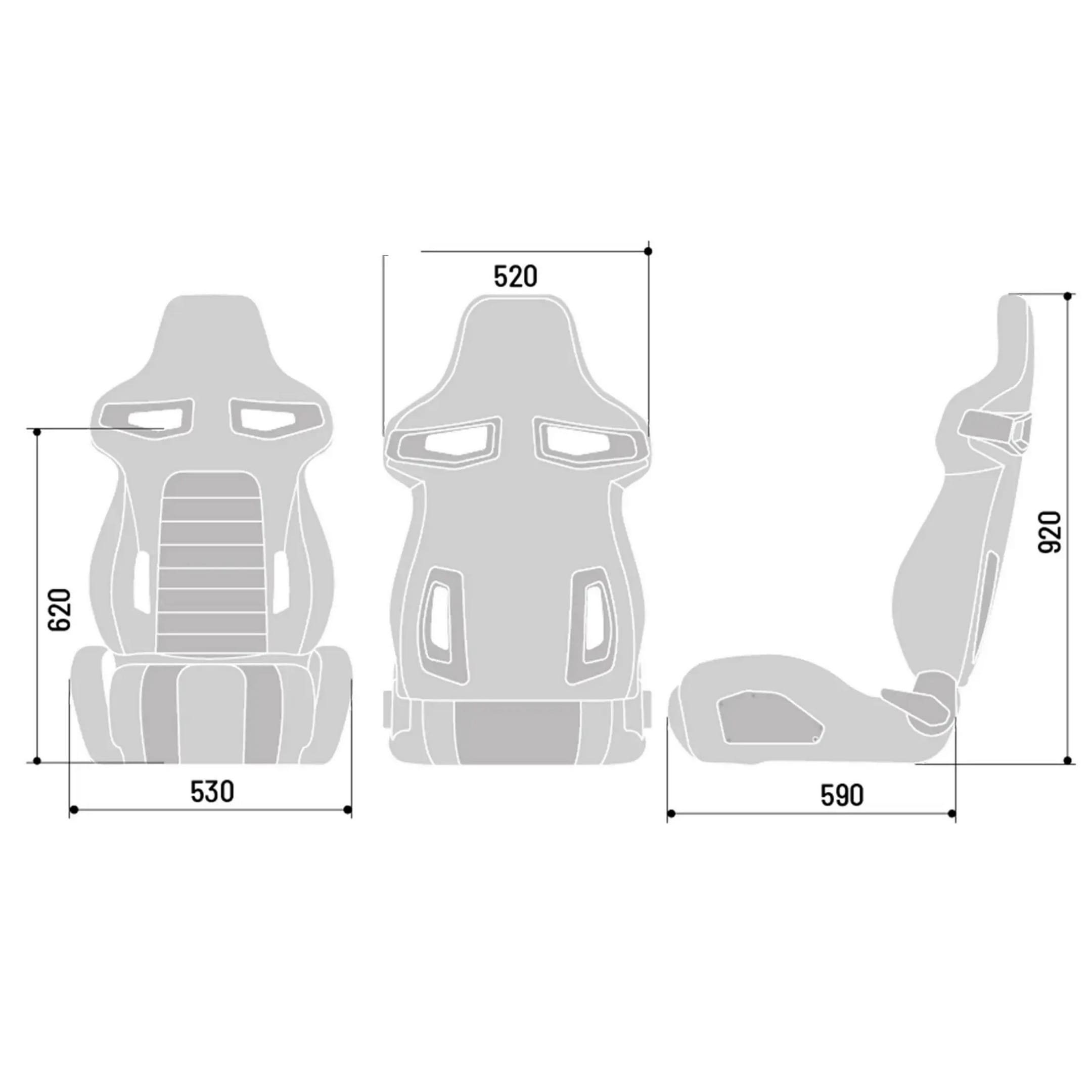 Car Seat Sparco R333 Black/Grey