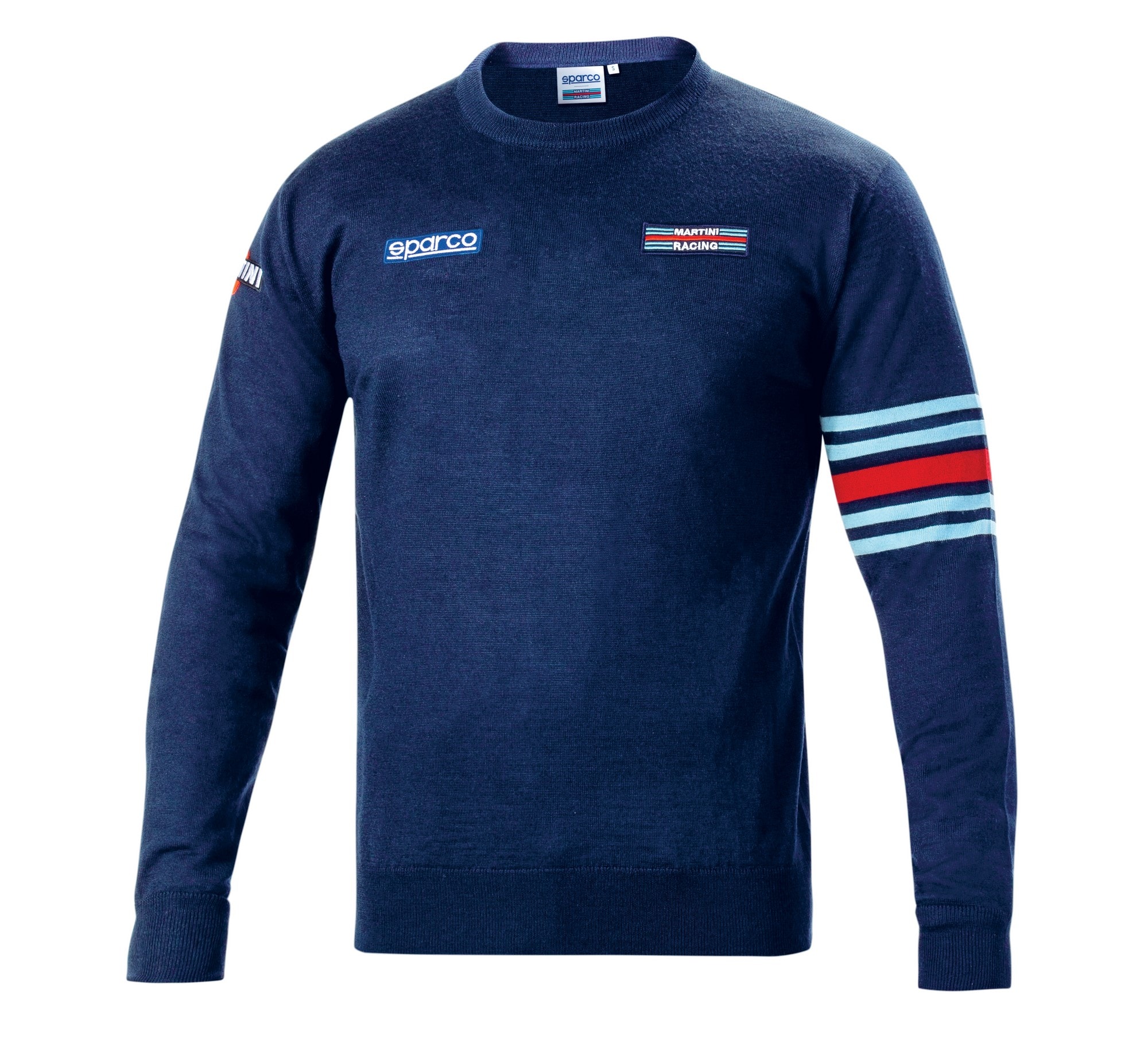 Cotton Crewneck Sweater Martini Racing