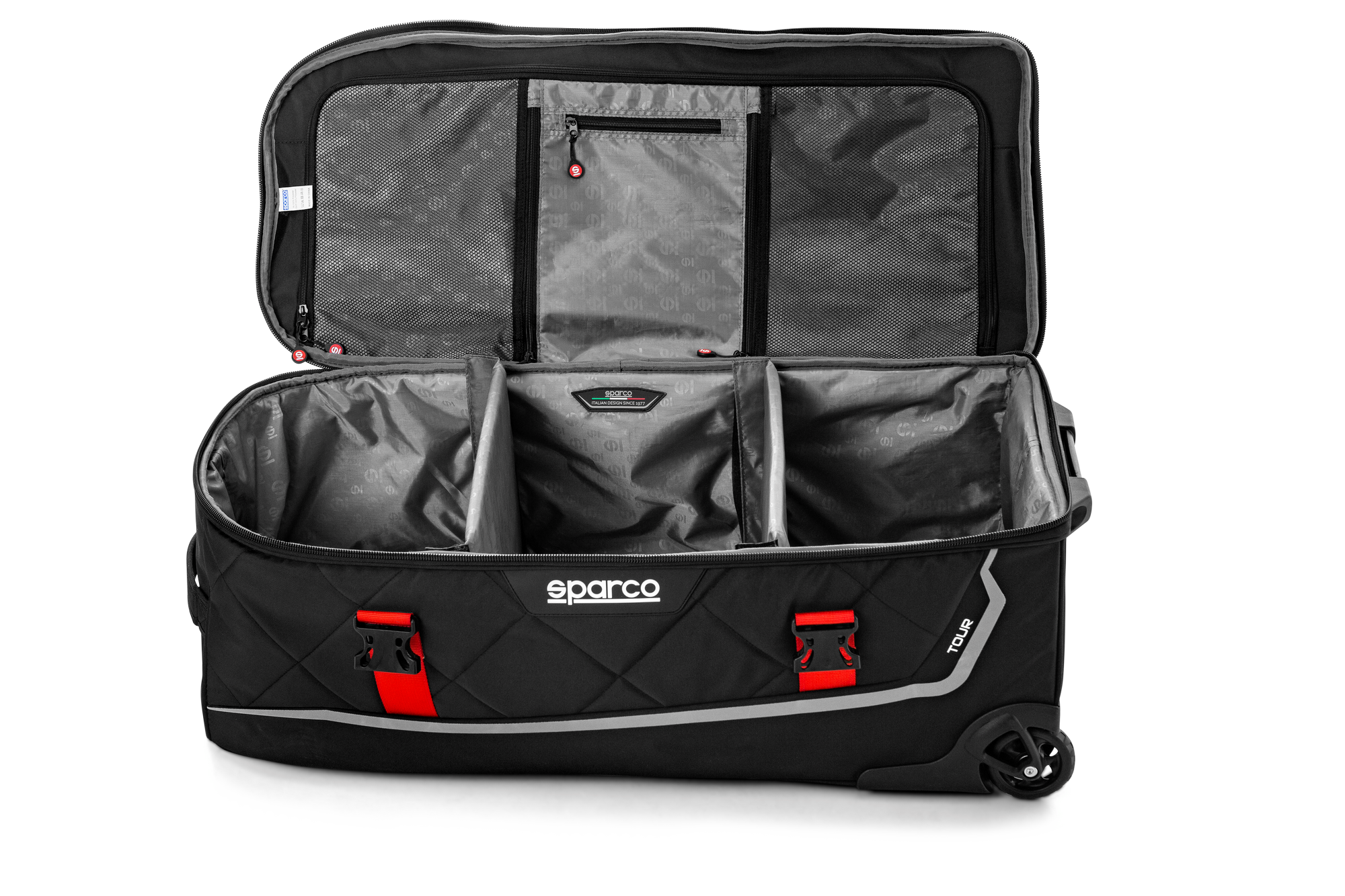 Trolley bag Sparco Tour Black Red