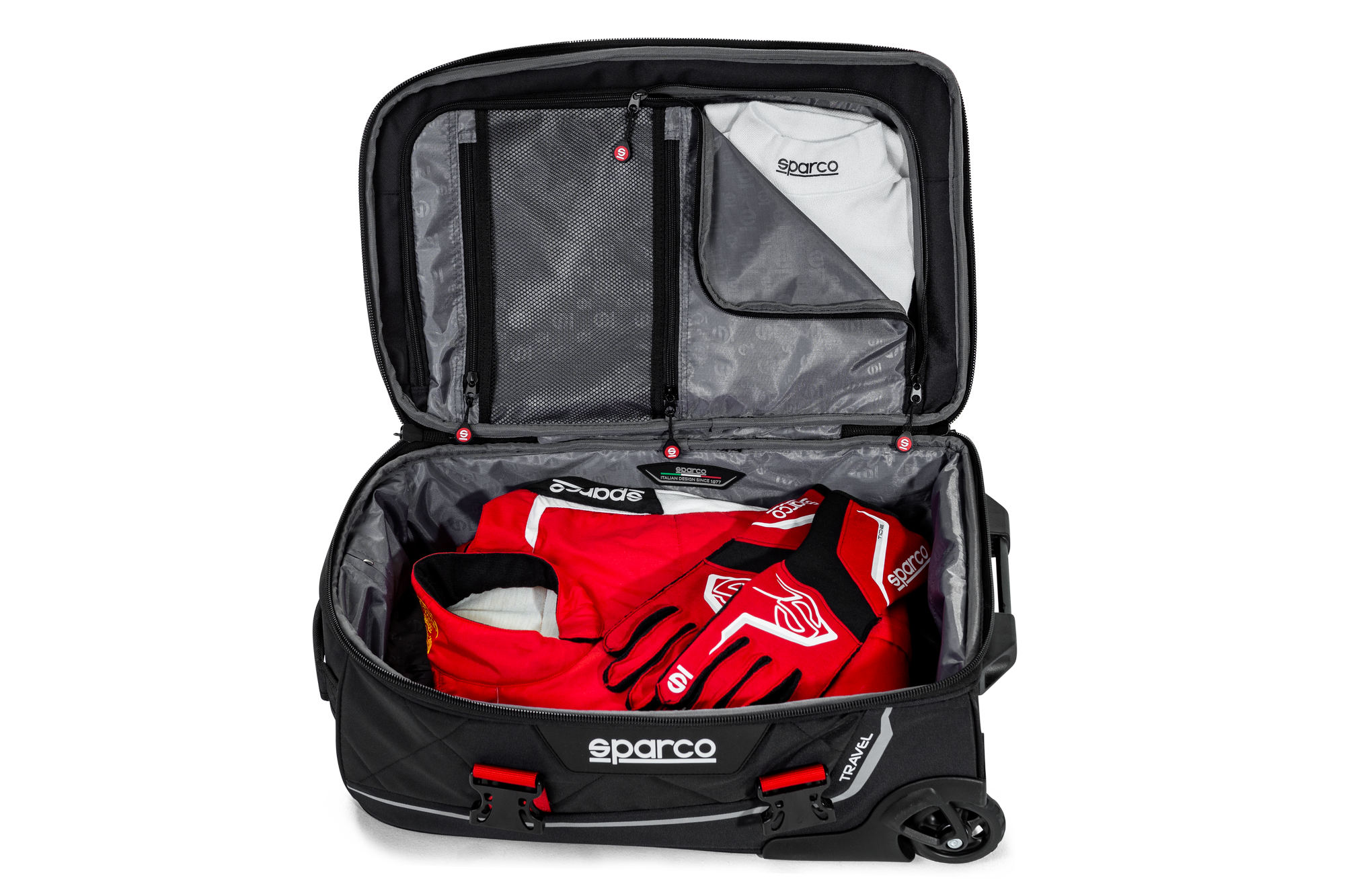 Gear Bag Sparco Travel Black Silver