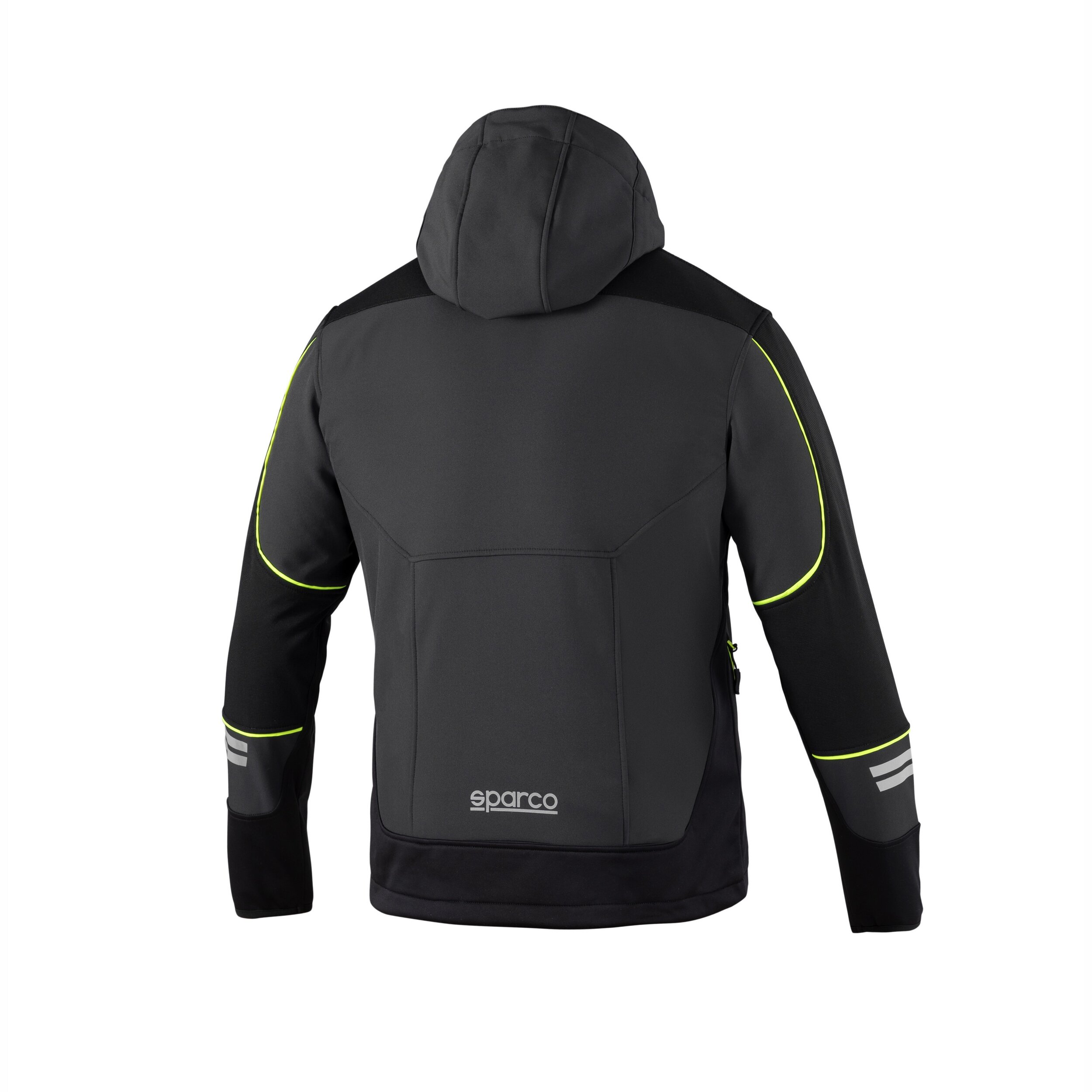 Jacket Softshell Sparco Tech Grey/Yellow | Sparco | Hoodies