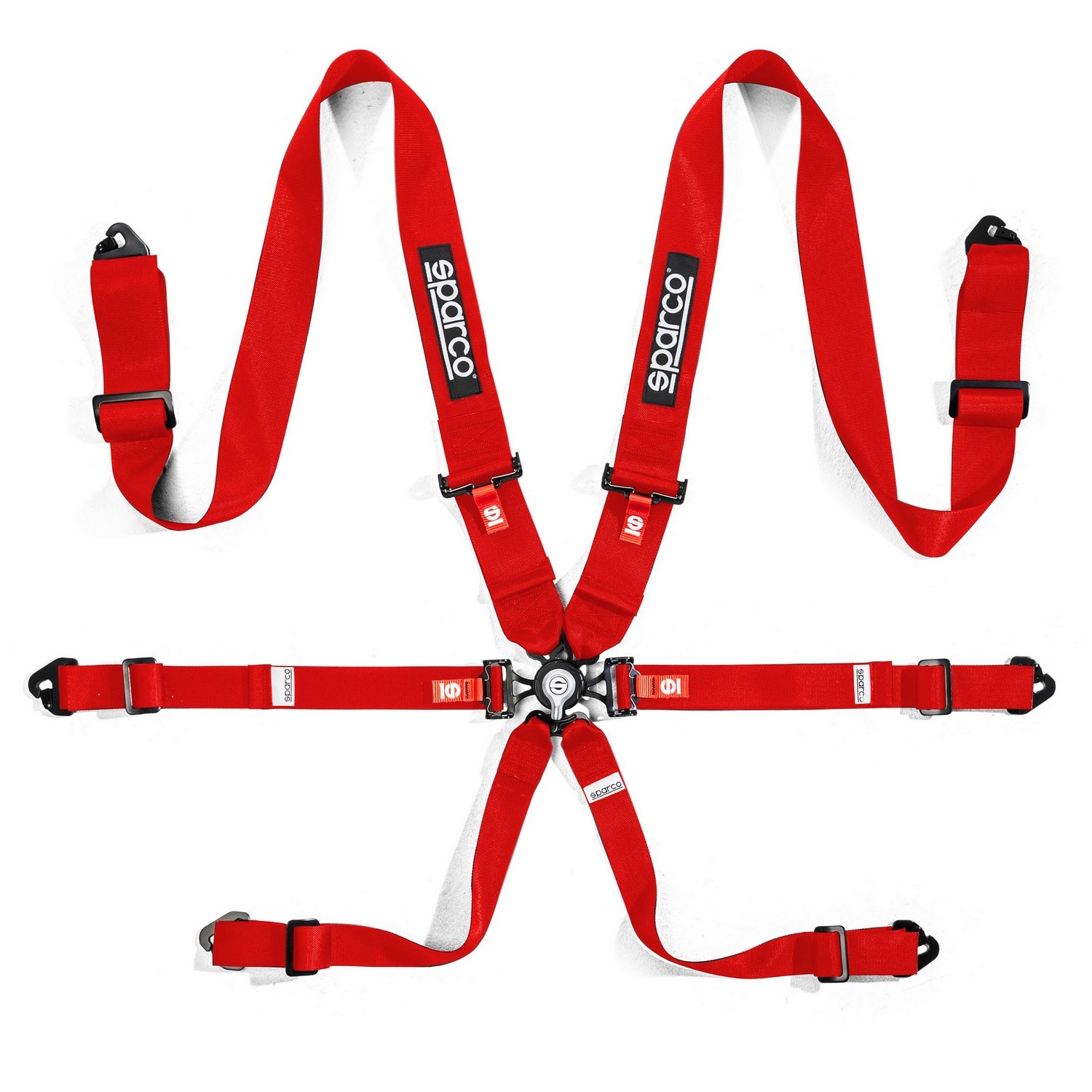 Harness Sparco Competition H-3 Steel 3" Red