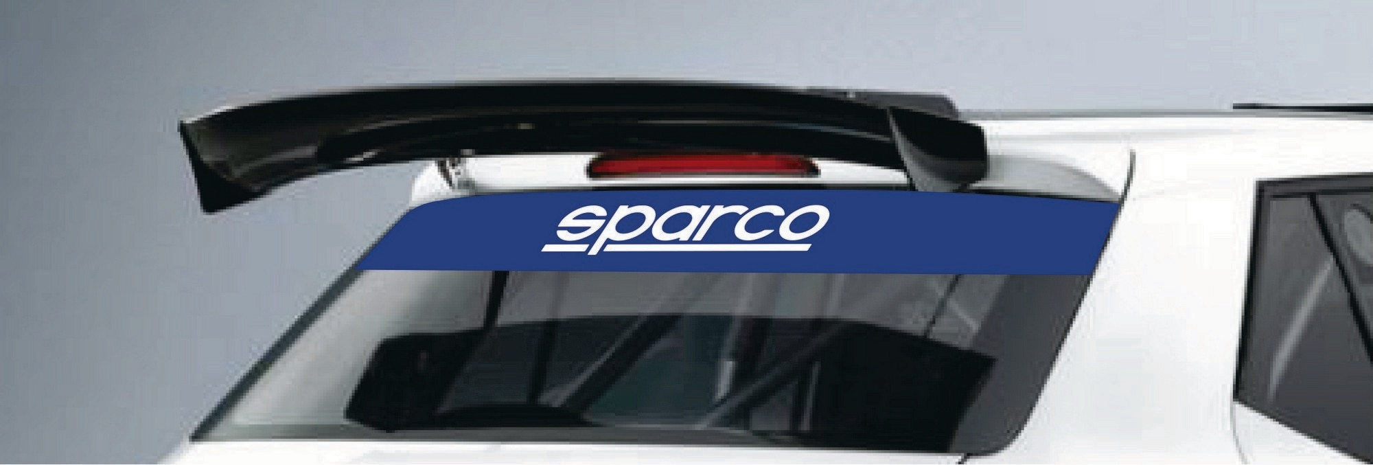 Rear window sticker Sparco