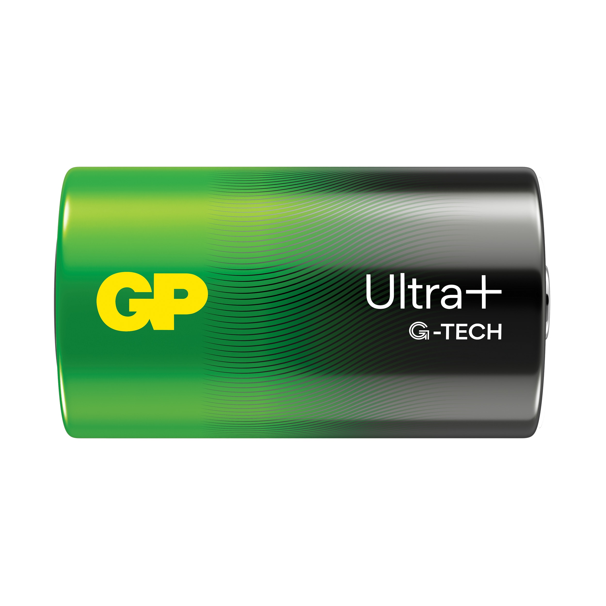GP Ultra Plus Alkaline D Battery, 13AUP/LR20, 2-pack