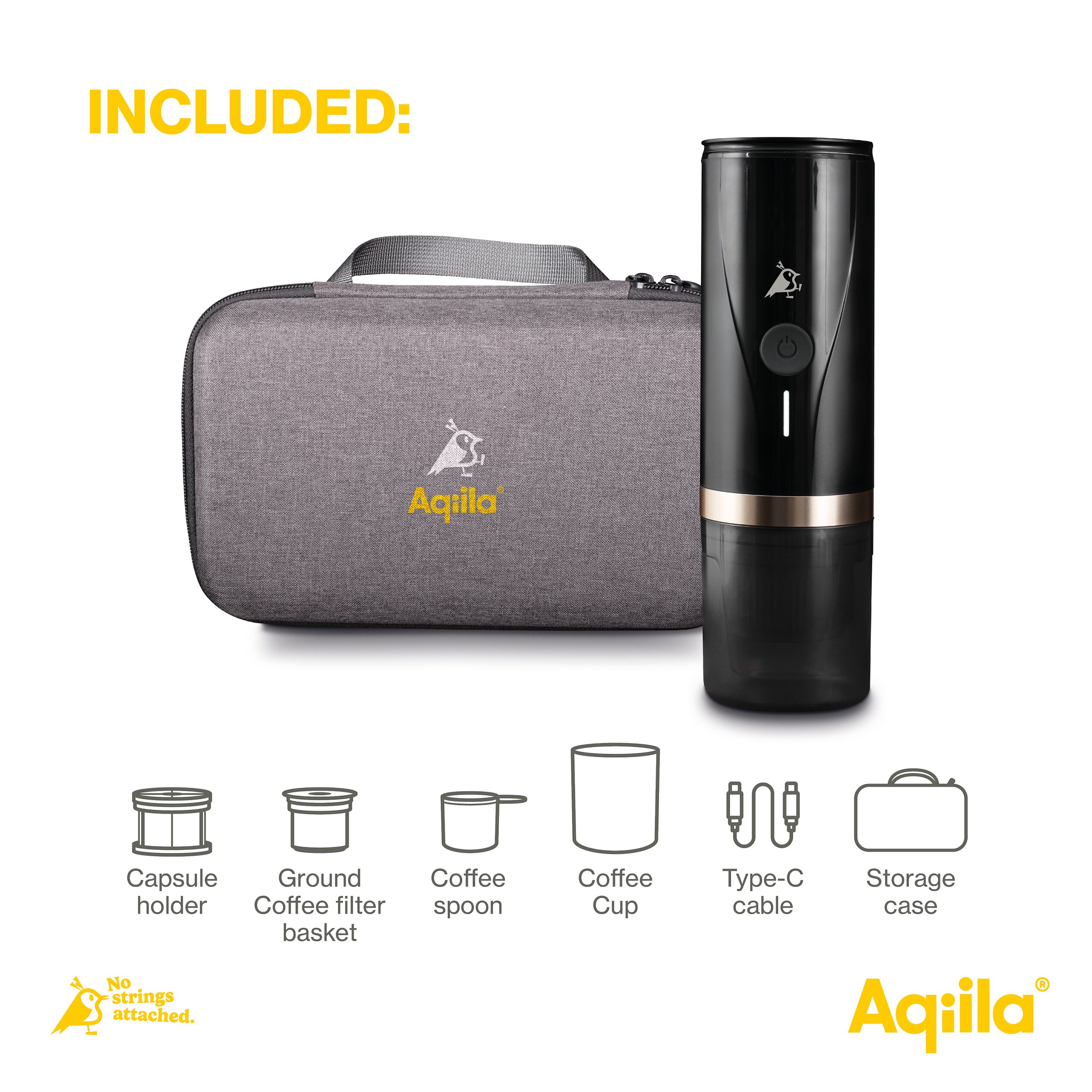 Aqiila Coffeebird – Portable espresso machine