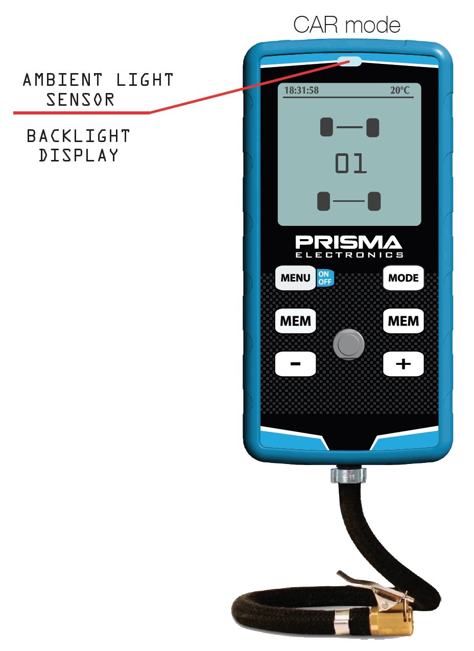 Tyre Pressure Gauge HIPREMA 4  5 BAR/72 PSI