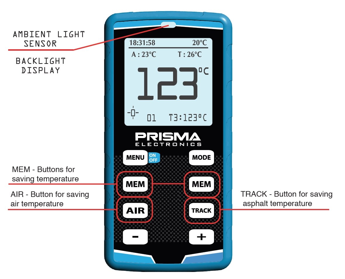 Tyre Pressure Gauge + IR Temperature HIPREMA 4