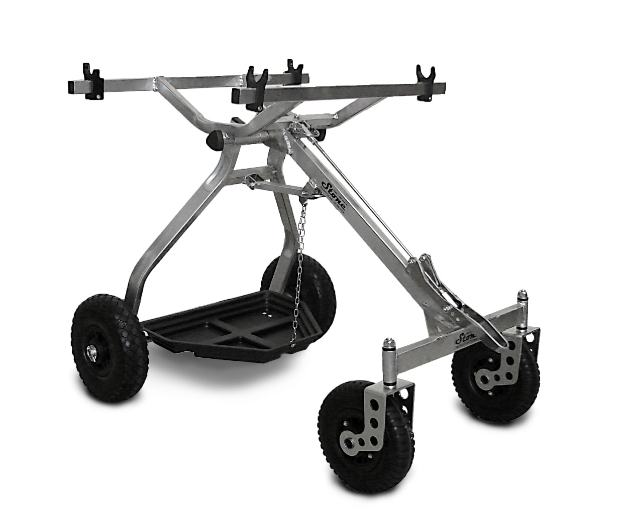 Kart Trolley 4WD - Evolution Aluminium with brake