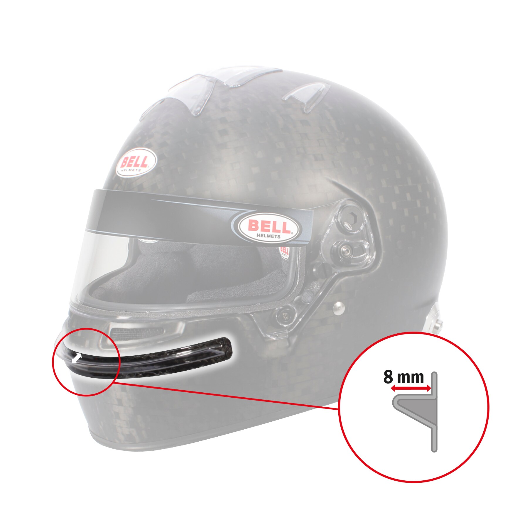 Bell Clear Chin Bar Gurney