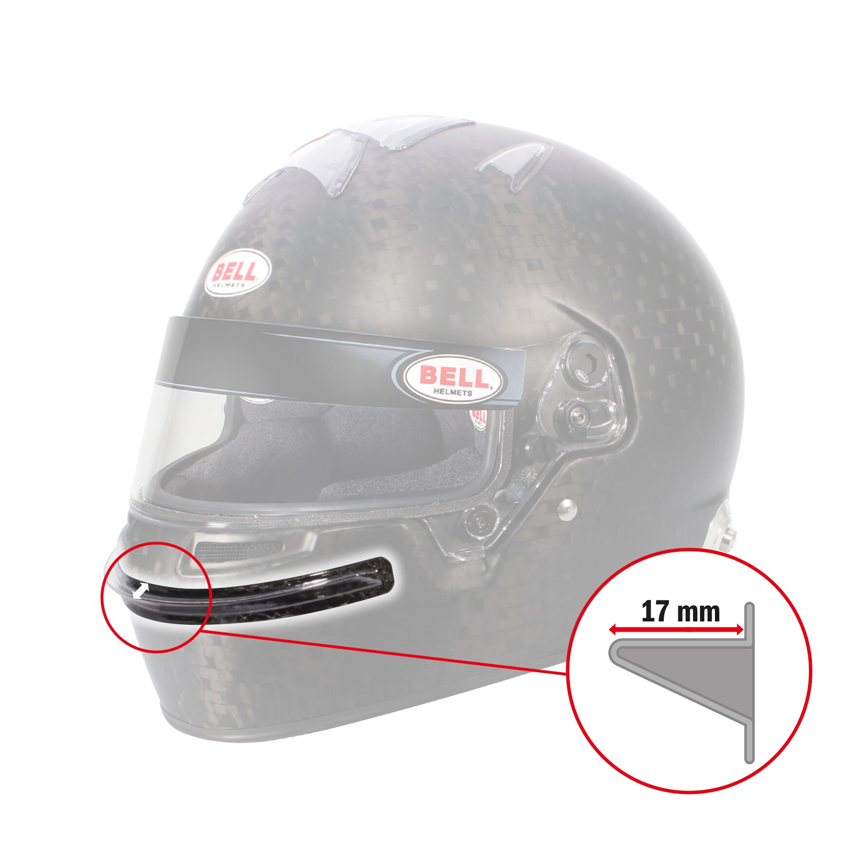 Bell Clear Chin Bar Gurney