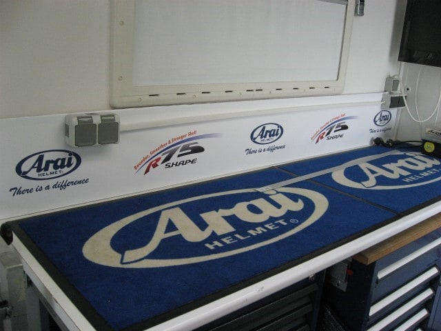 Floor Mat Arai Helmets 58x100cm for Workshop