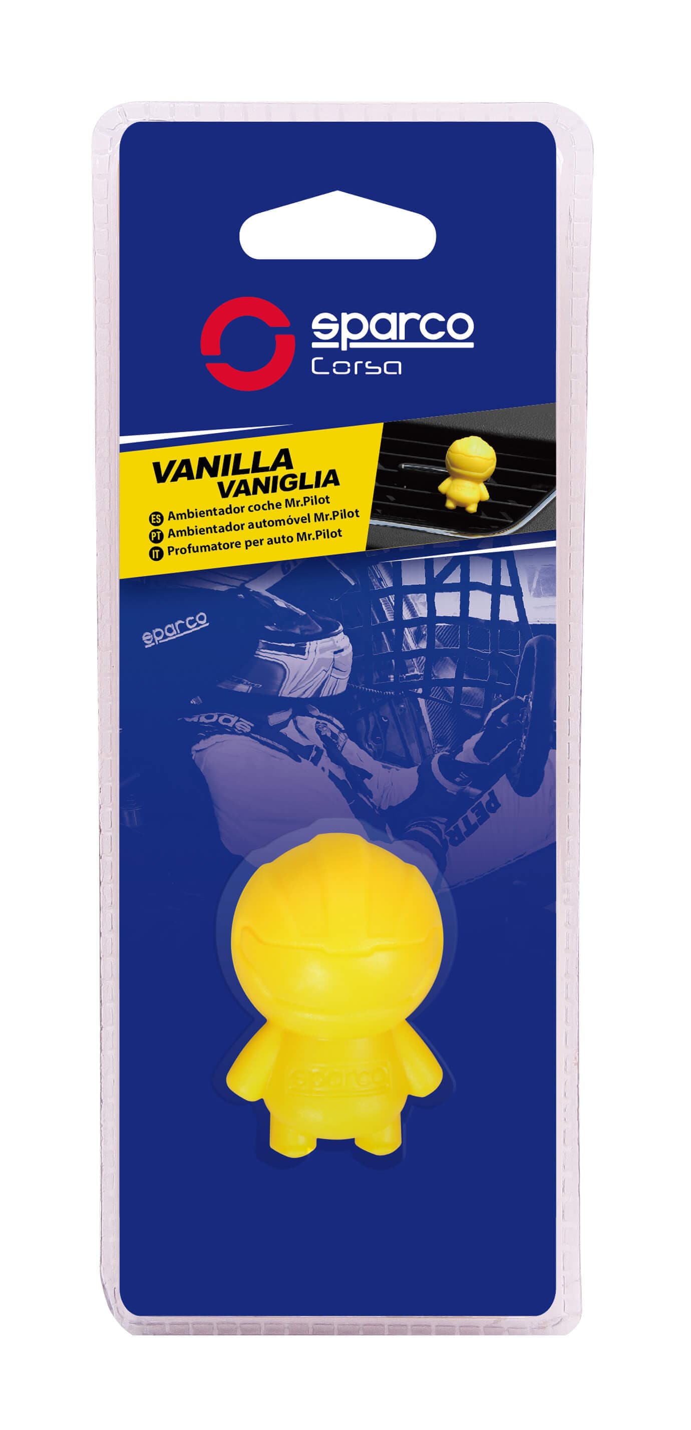 Sparco Car Air Freshener Mr. Pilot 43mm Vanilla