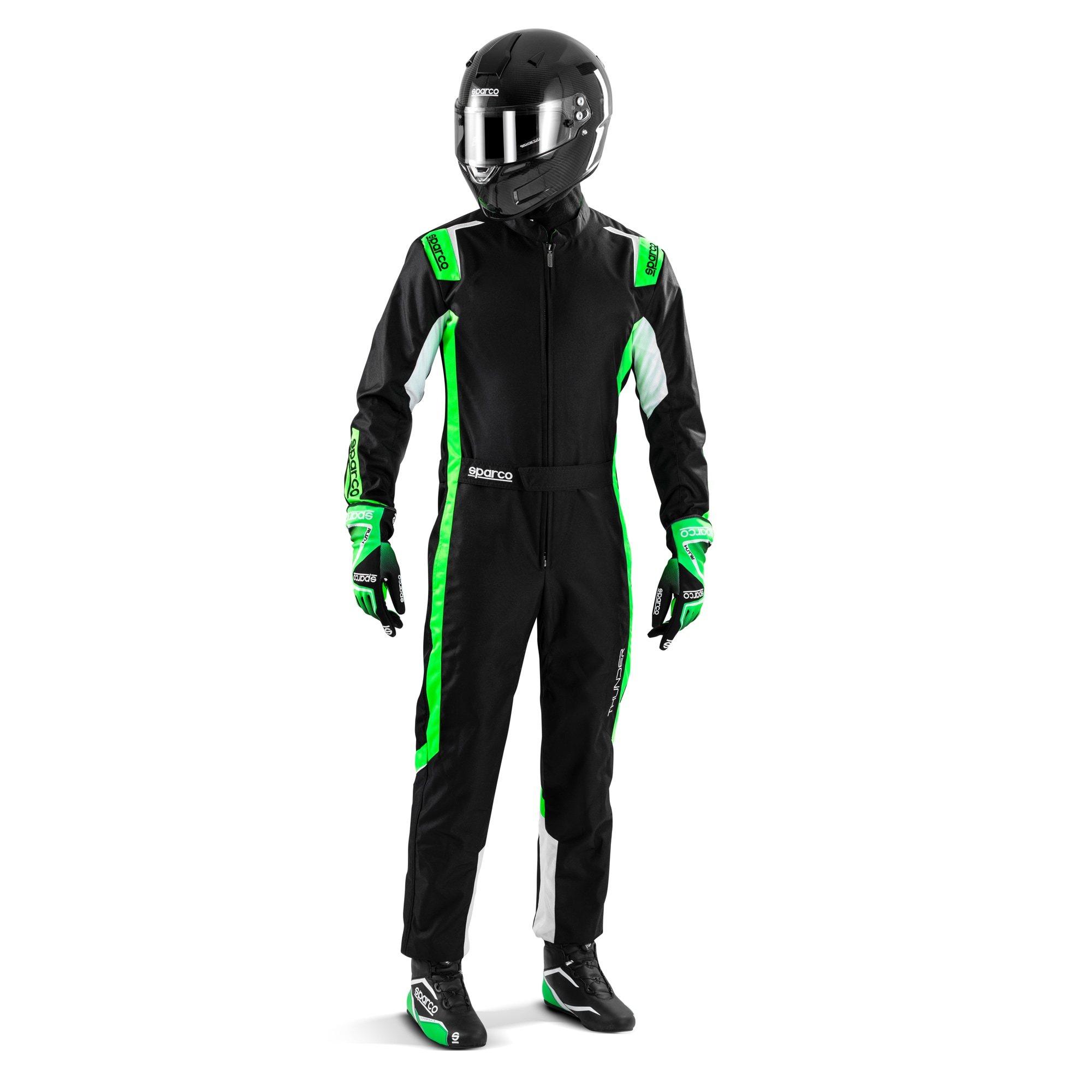 Karting suit Sparco Thunder Black/Green