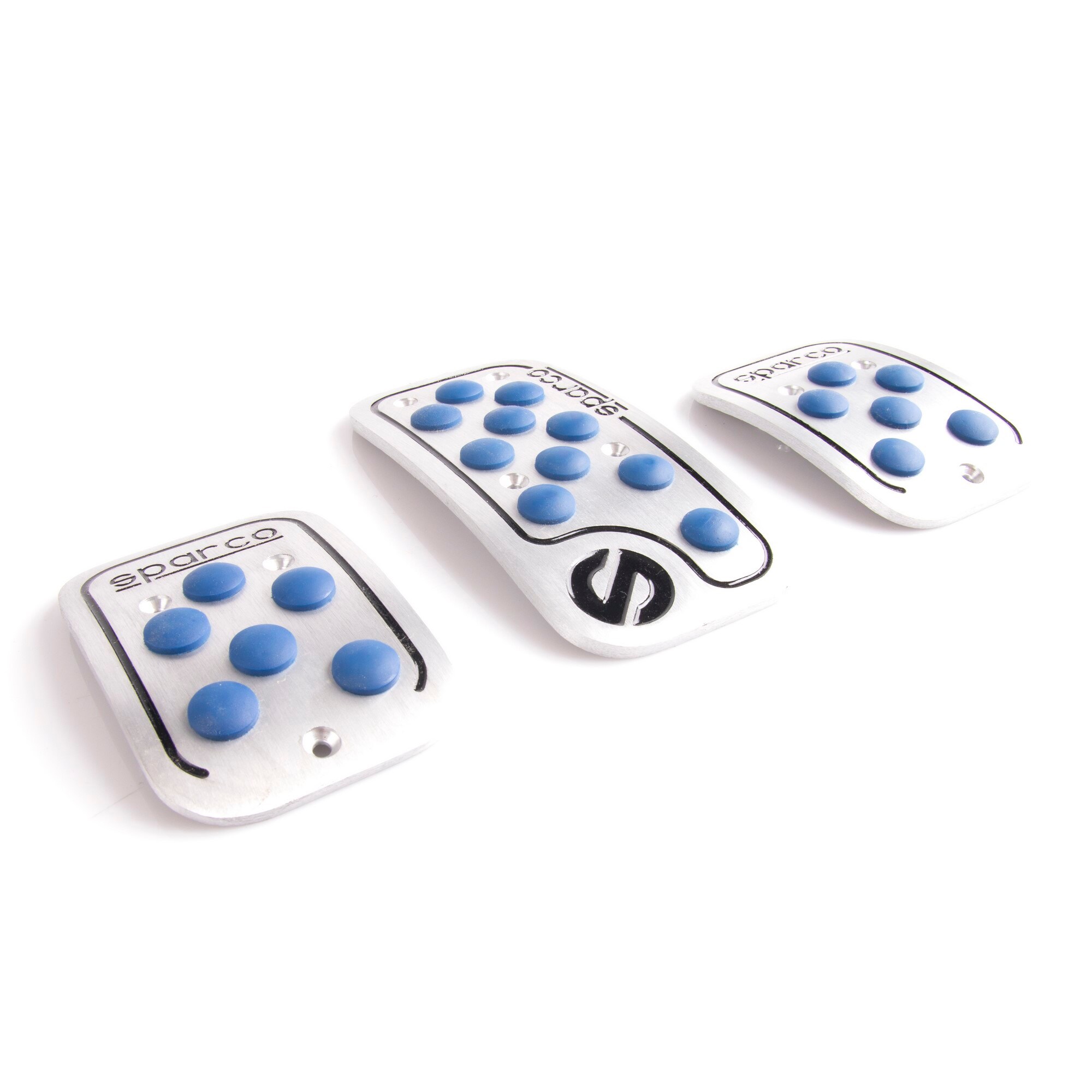 Sparco Pedal Set Aluminium/PVC Polished Blue