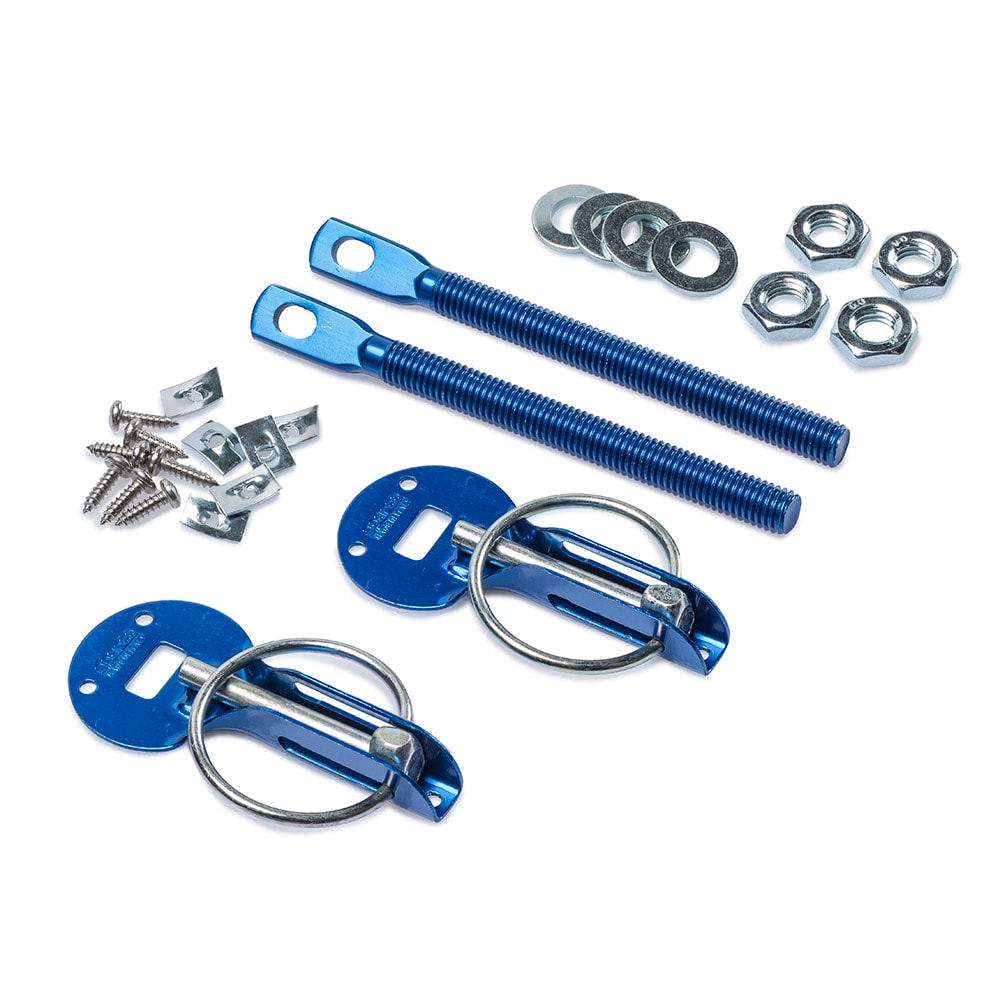 Hood Pin Lock Aluminium Blue