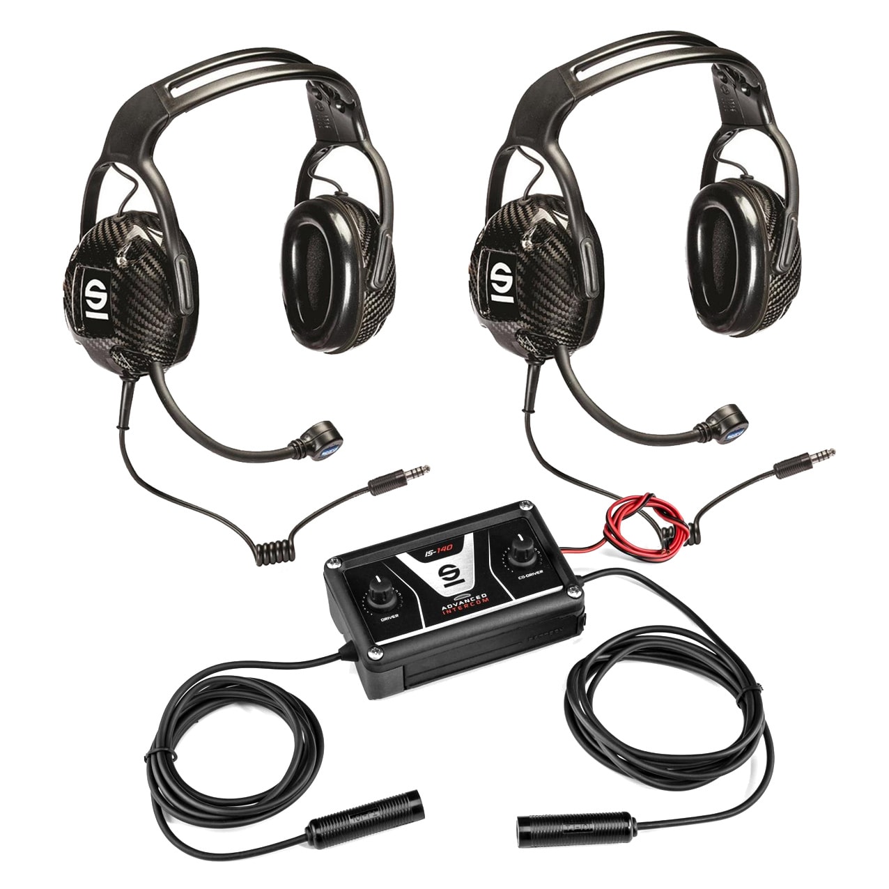 Intercom Sparco IS-140 + 2 x Transport Headset NX Carbon