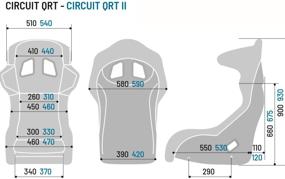 Seat Sparco CIRCUIT II L QRT