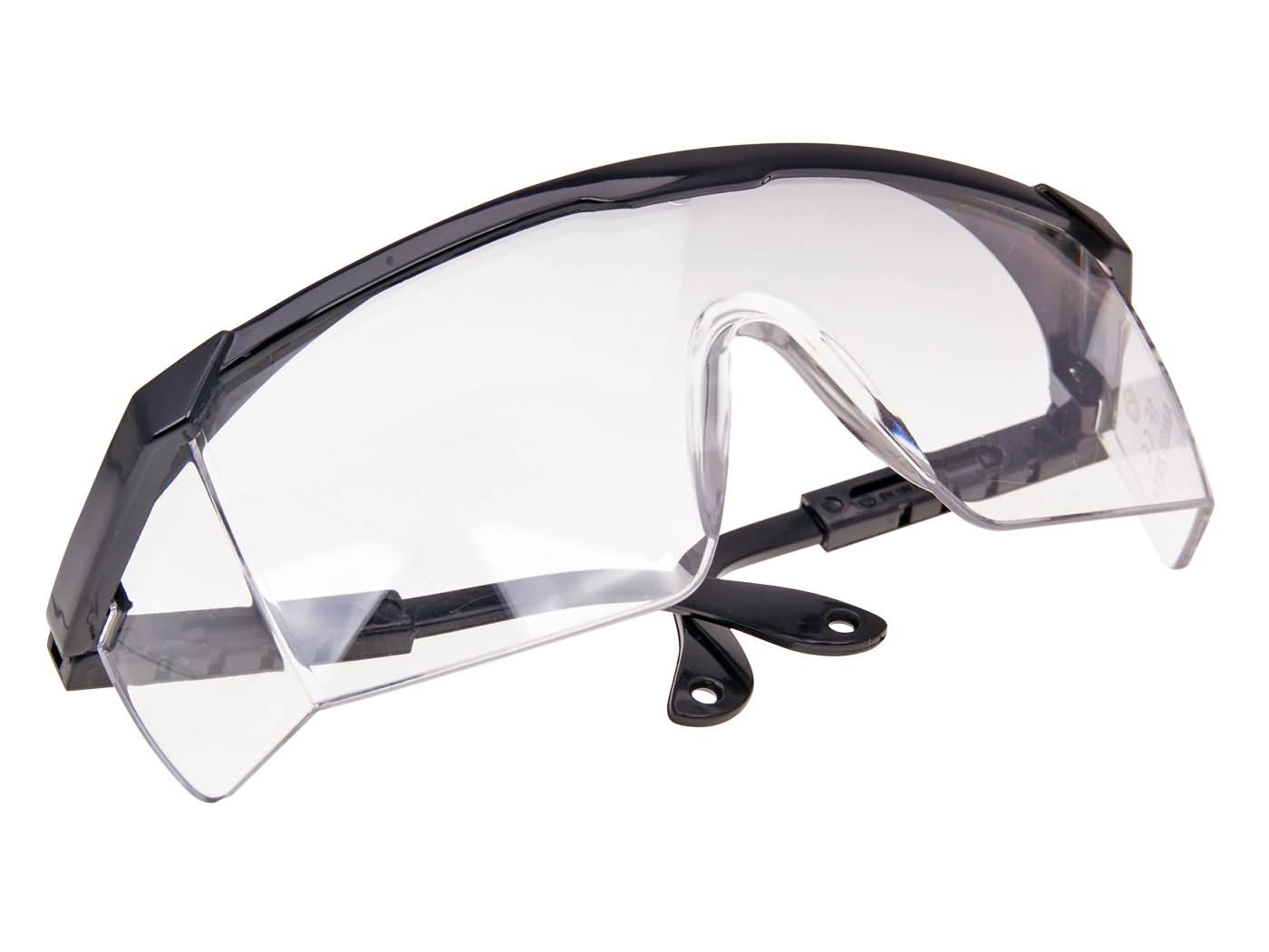 Safety glasses with clear glass