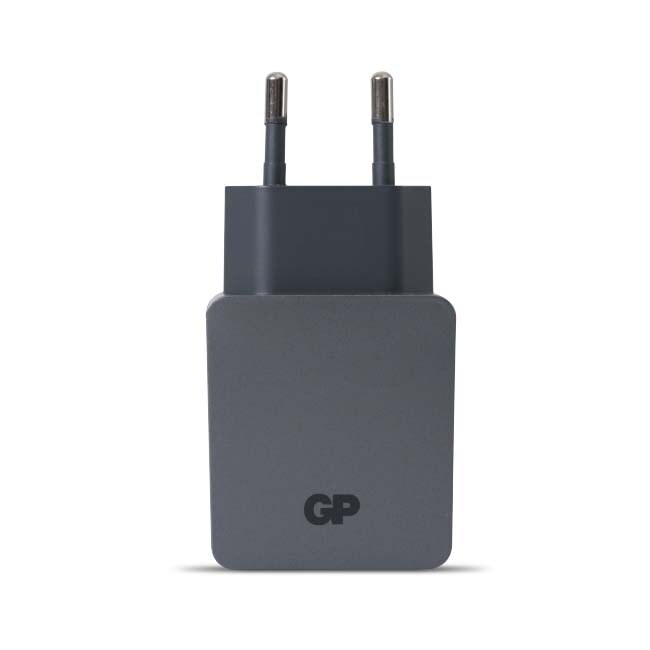 GP Wall adapter with 2 USB ports, USB-A + USB-C