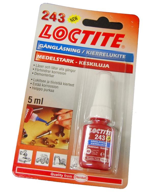 Loctite thread locking 243 medium 5 ml