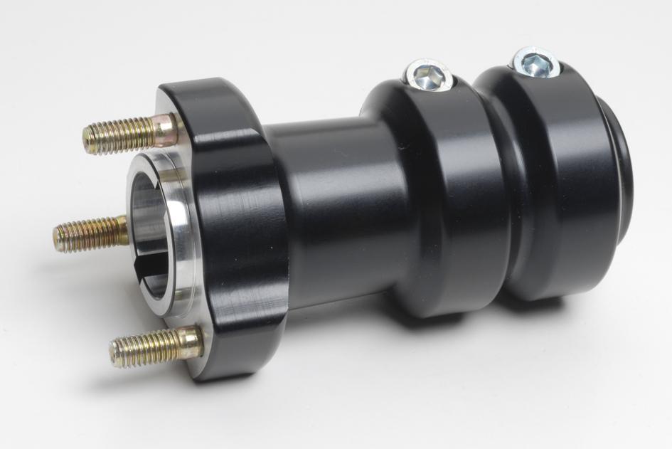 Rear hub 30mm x 115 svart 6-8 Aluminium