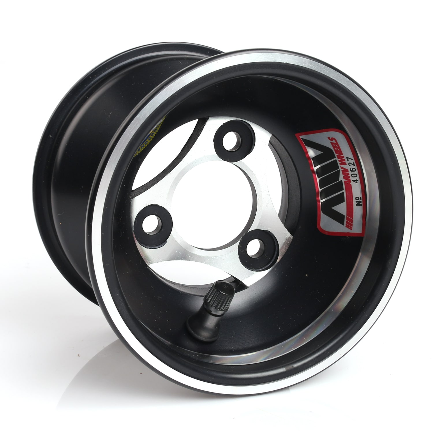 Rear wheel 180 mm aluminium black, AMV