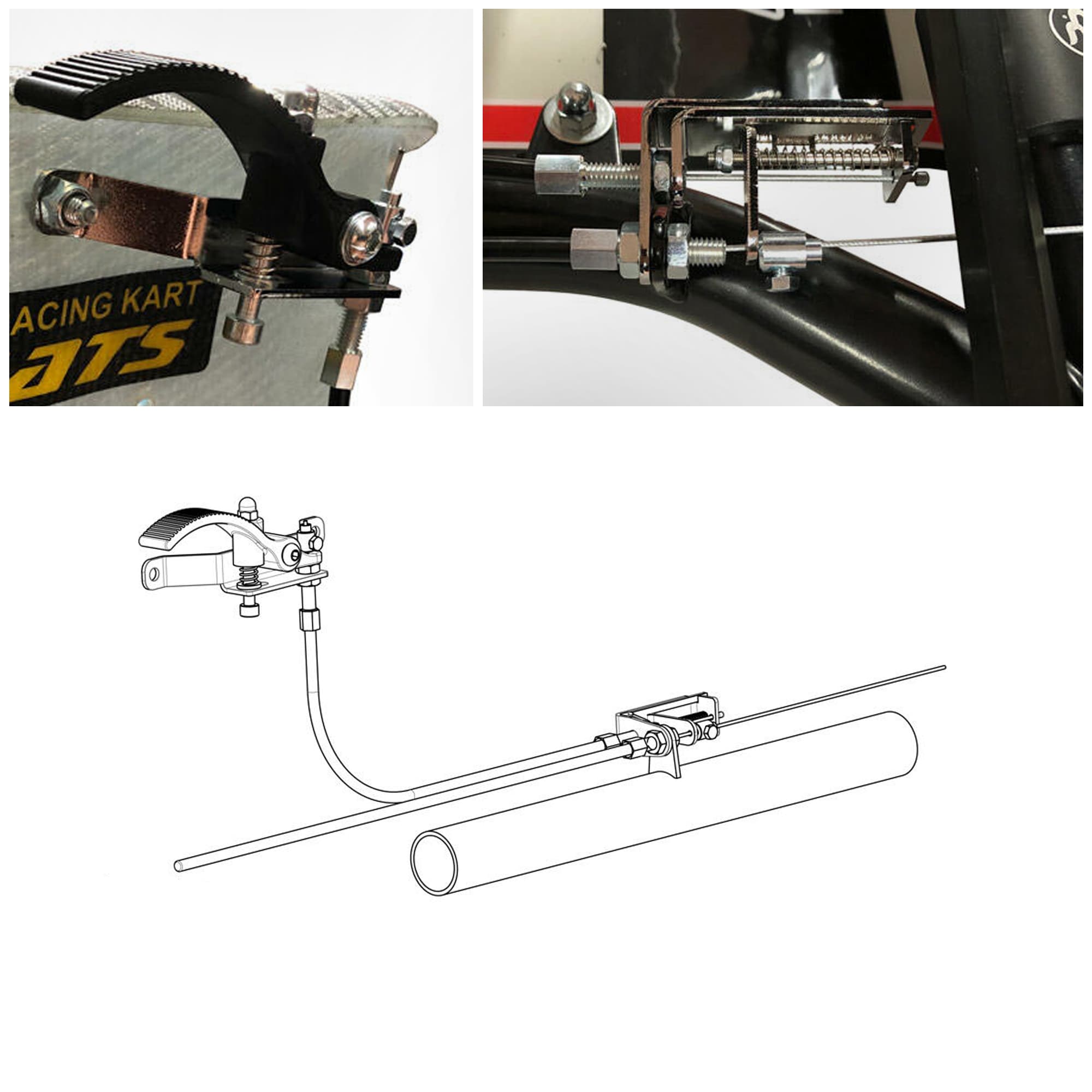 Self-start handle for OK OKJ kart