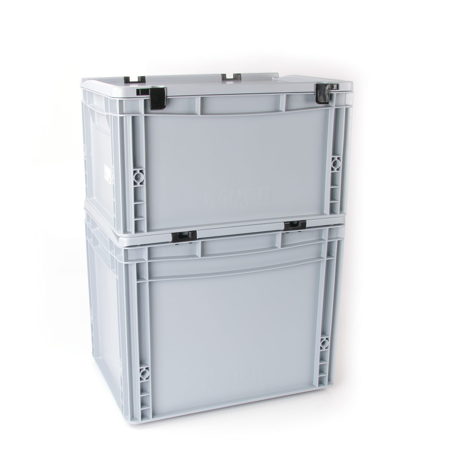 Stackable box with lid 37x27x29.7cm