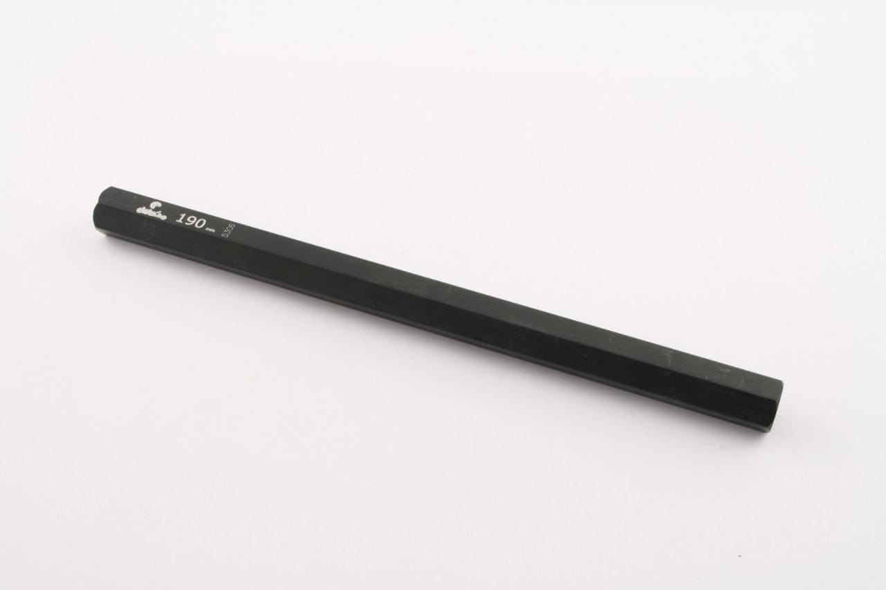 Tie rod 190mm black hexagonal