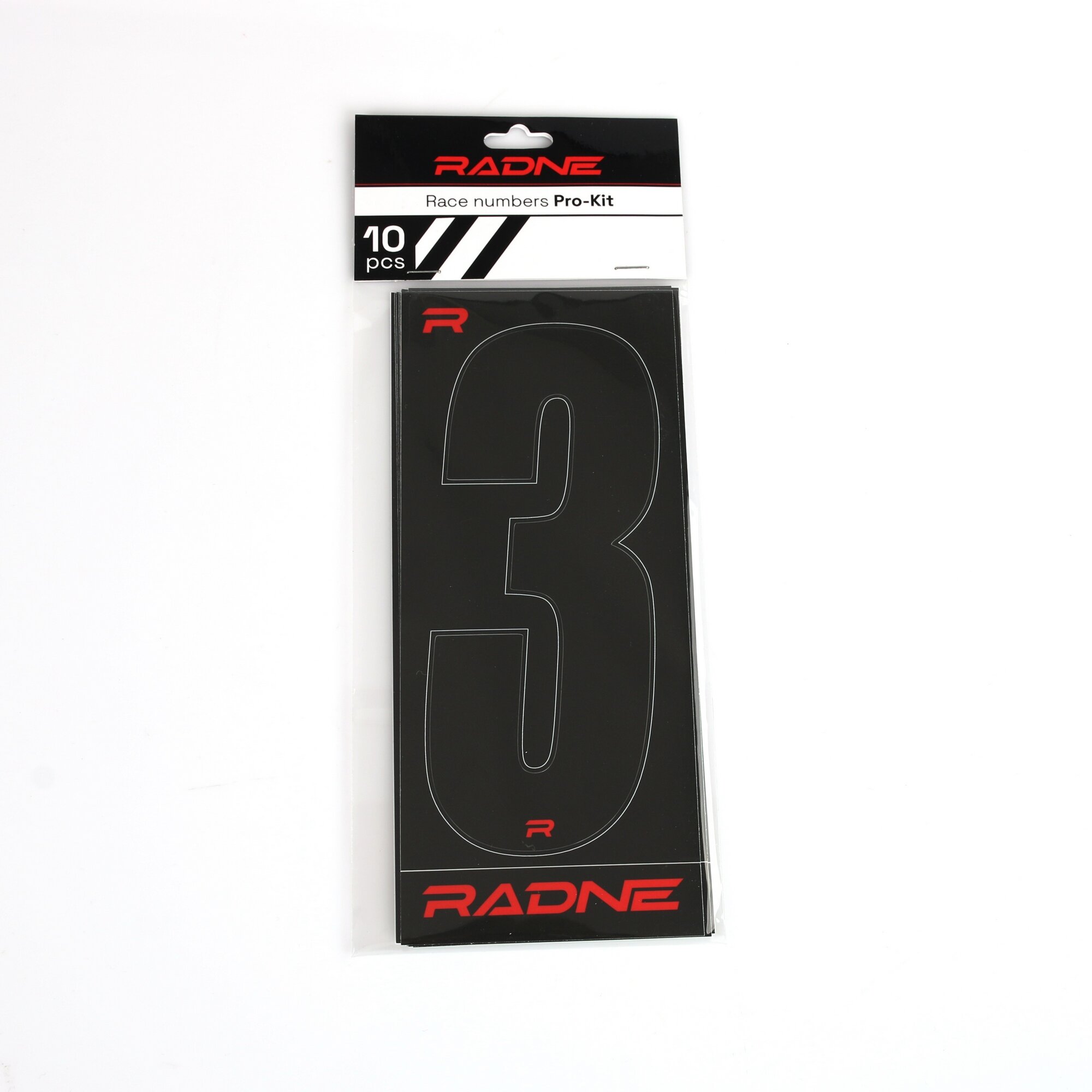 Racing Numbers Karting Black 10 pack