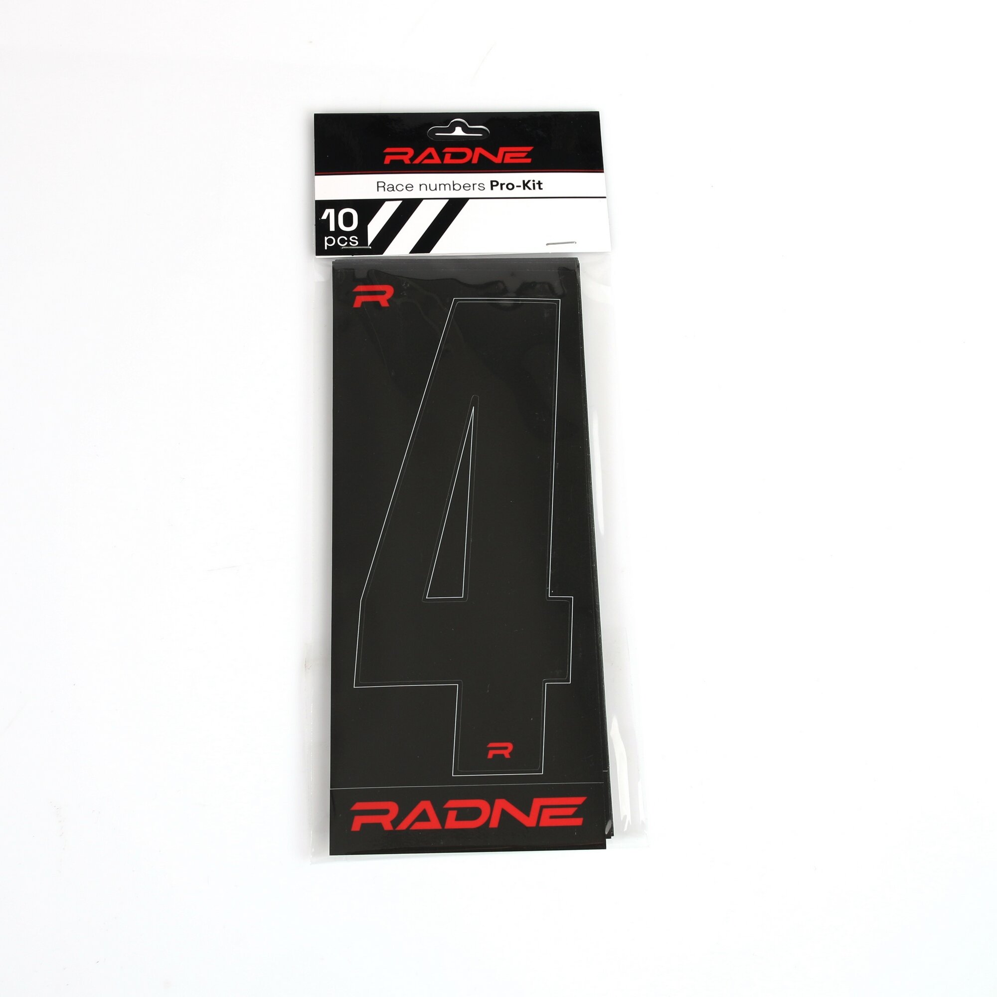 Racing Numbers Karting Black 10 pack