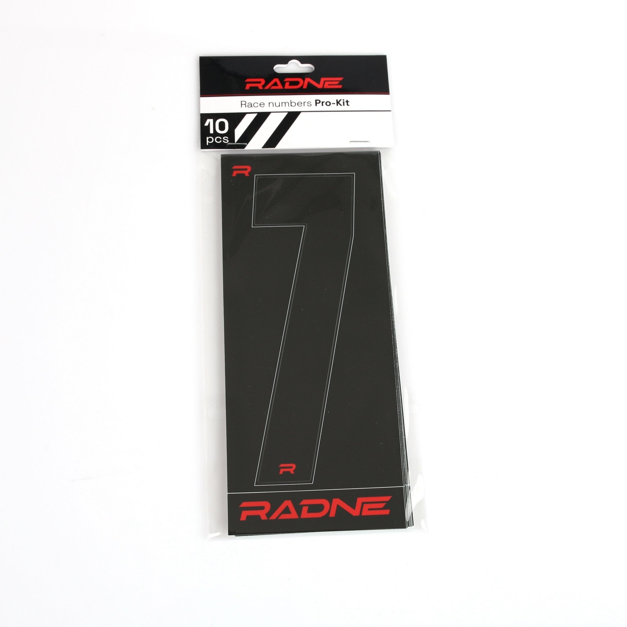 Racing Numbers Karting Black 10 pack